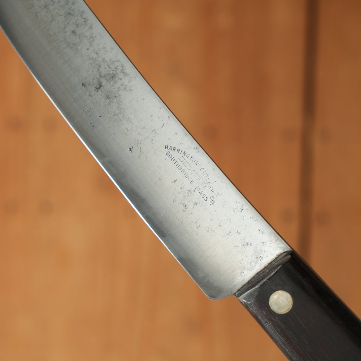 Harrington Cutlery Co Dexter Pre-WW2 Dexter 9" Scimitar Carbon Steel Rosewood