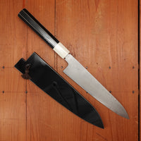 New Old Stock Konosuke Sakai GT KD Damascus 210mm Wa-Gyuto VG10 Lacquer Handle & Saya 2010-15