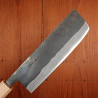 Hitohira TD 165mm Nakiri Stainless Clad Aogami 2 Kurouchi Walnut Handle