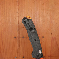 Benchmade 15533OR-01 Mini Taggedout Clip Point MagnaCut AXIS Lock Carbon Fiber Handle