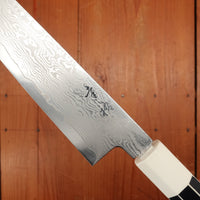 New Old Stock Konosuke Sakai GT KD Damascus 210mm Wa-Gyuto VG10 Lacquer Handle & Saya 2010-15