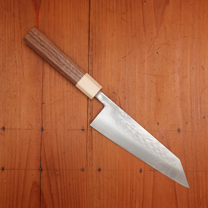 Hitohira TD 170mm Bunka SLD Tsuchime Walnut Handle