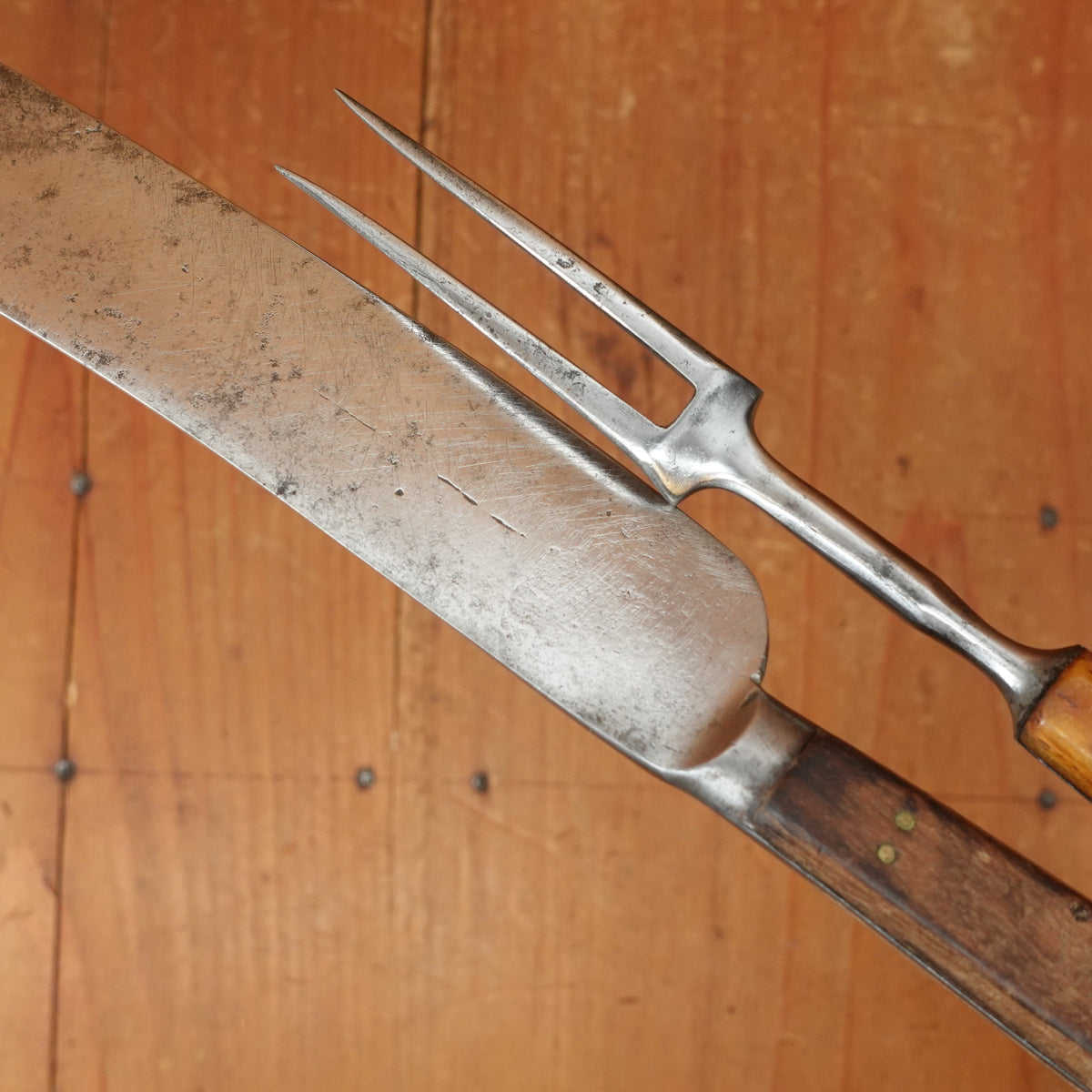 William Greaves and Sons Table Knife Set Stag Shear Steel Sheffield 1801-1825