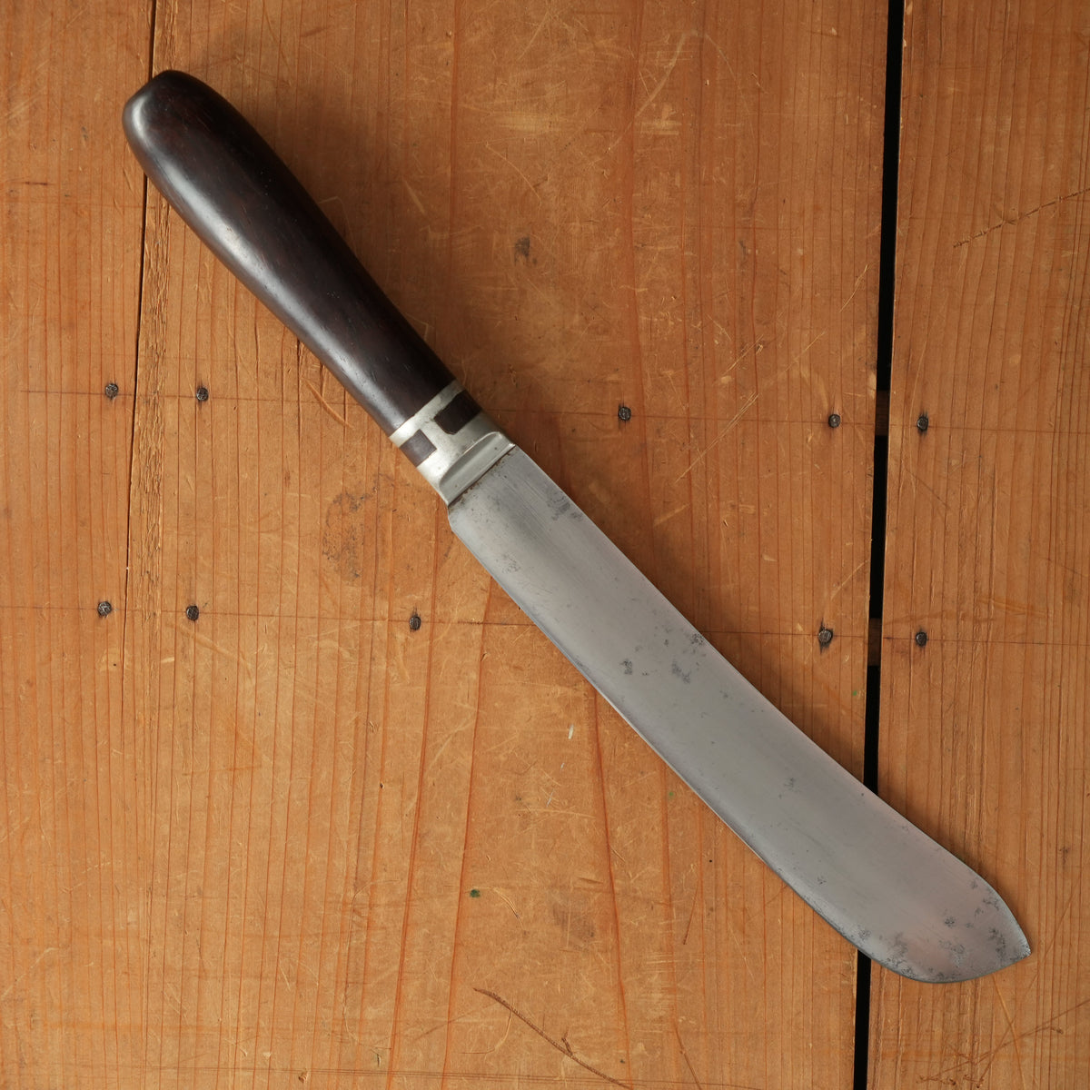 Clyde Cutlery 8" Bullnose Pewter Cast Inlay & Rosewood / Cocobolo ~1890-1920