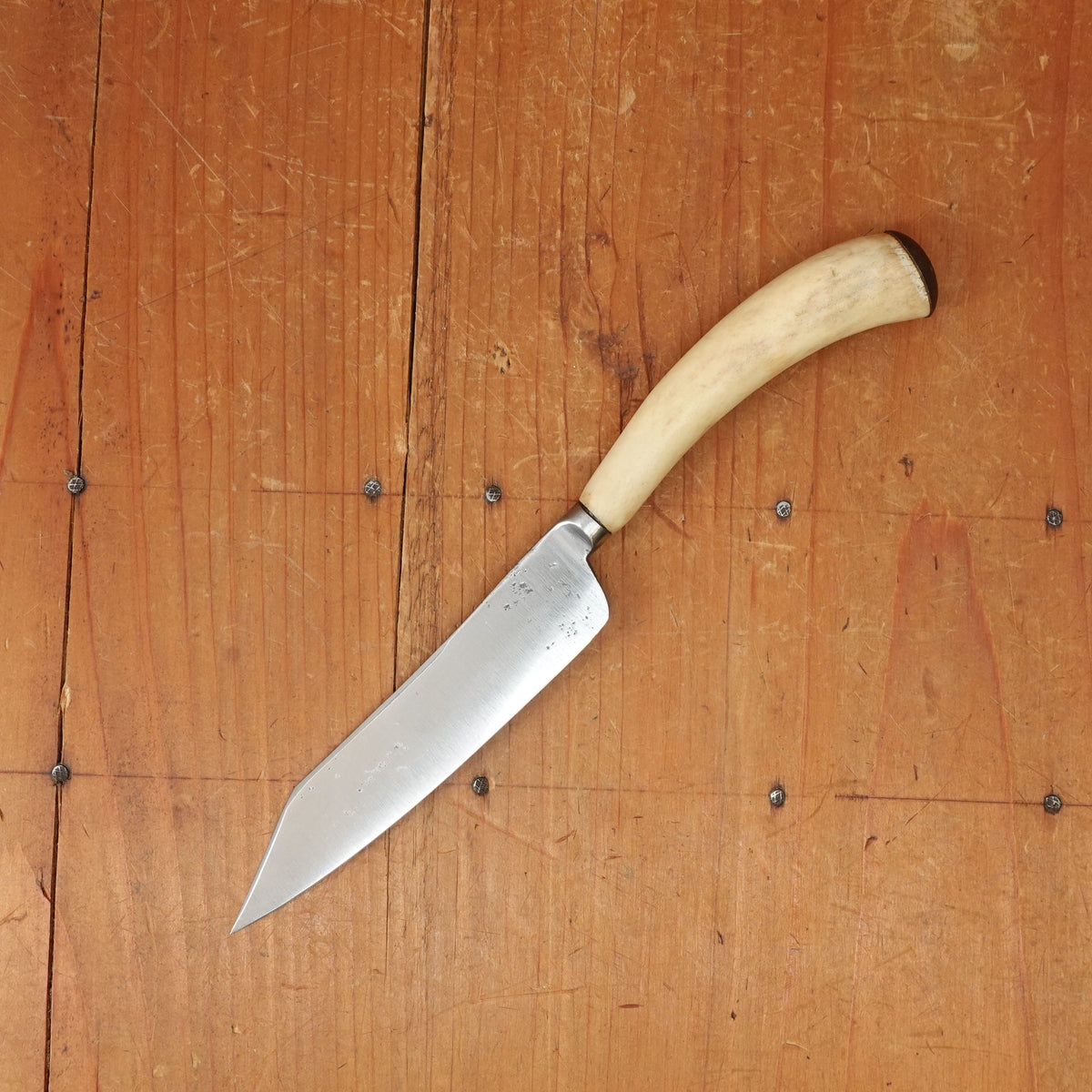 Assorted Historically Inaccurate 4.75" Clip point Paring Knife Shear Carbon Steel Stag Horn Handle Sheffield 1820s-60s