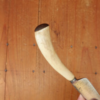 Assorted Historically Inaccurate 4" Clip-point Paring Knife Shear Carbon Steel Horn Handle Sheffield 1820s-60s