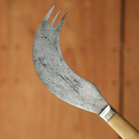 J Russell & Co Green River Works One Armed Man's Knife Carbon Steel Bone Pewter 1860s-1879