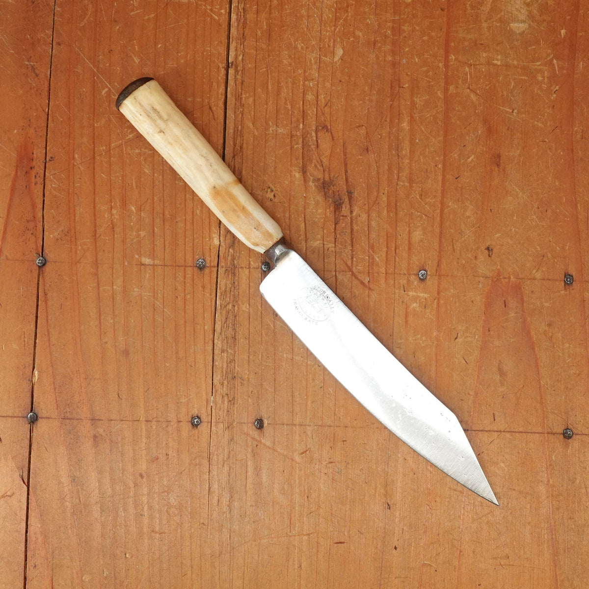 Assorted Historically Inaccurate 4.75" Clip point Paring Knife Shear Carbon Steel Stag Horn Handle Sheffield 1820s-60s