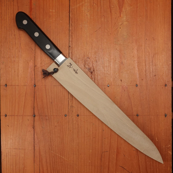 New Old Stock Konosuke Sakai SD Damascus 240 Sujihiki Western Handle circa 2013-17