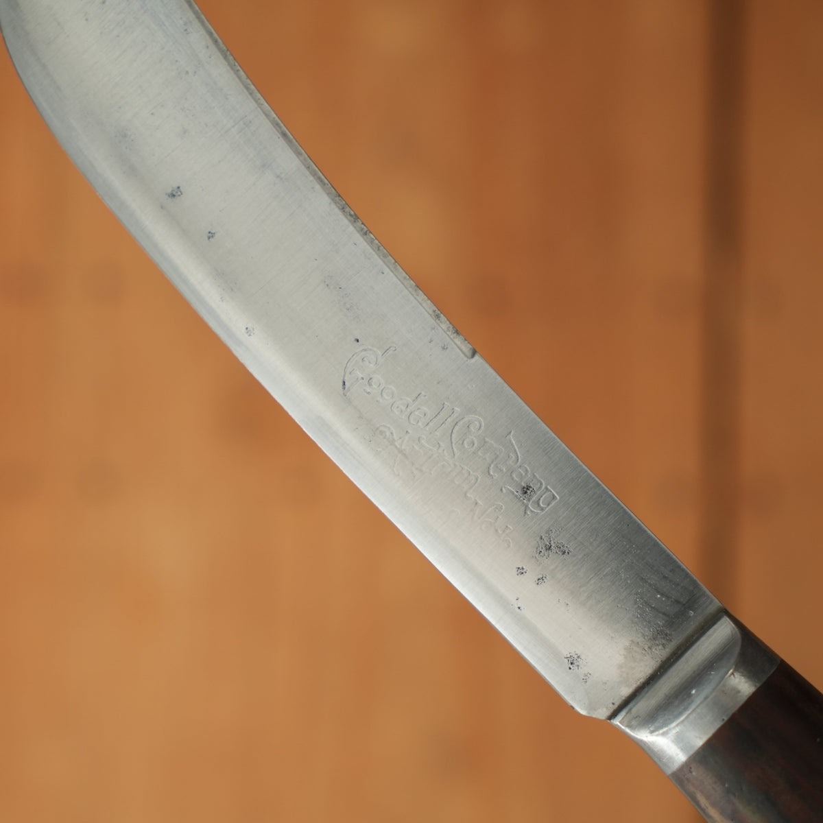 Goodell 6" Bullnose Carbon Steel & Rosewood 1913-1920s