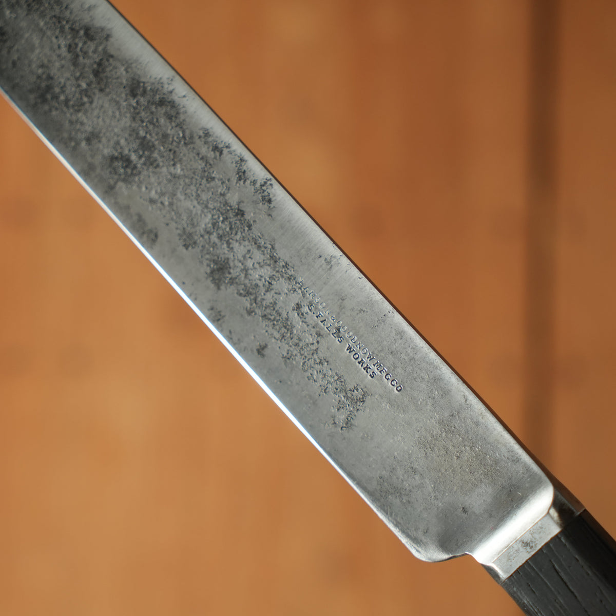 Lamson & Goodnow S Falls Works 8" Carving Knife Carbon Steel Rosewood 1850s-70s