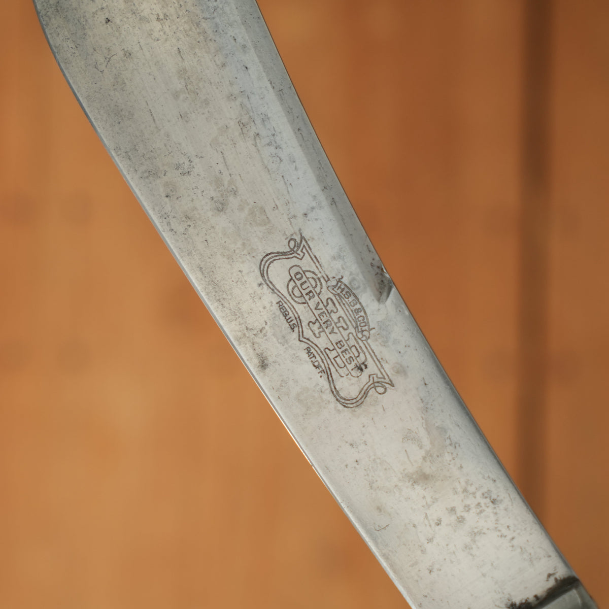 Hibbard Spencer & Bartlett OVB 7" Bullnose Carbon Steel, Pewter Brass Ebony 1880s-1920