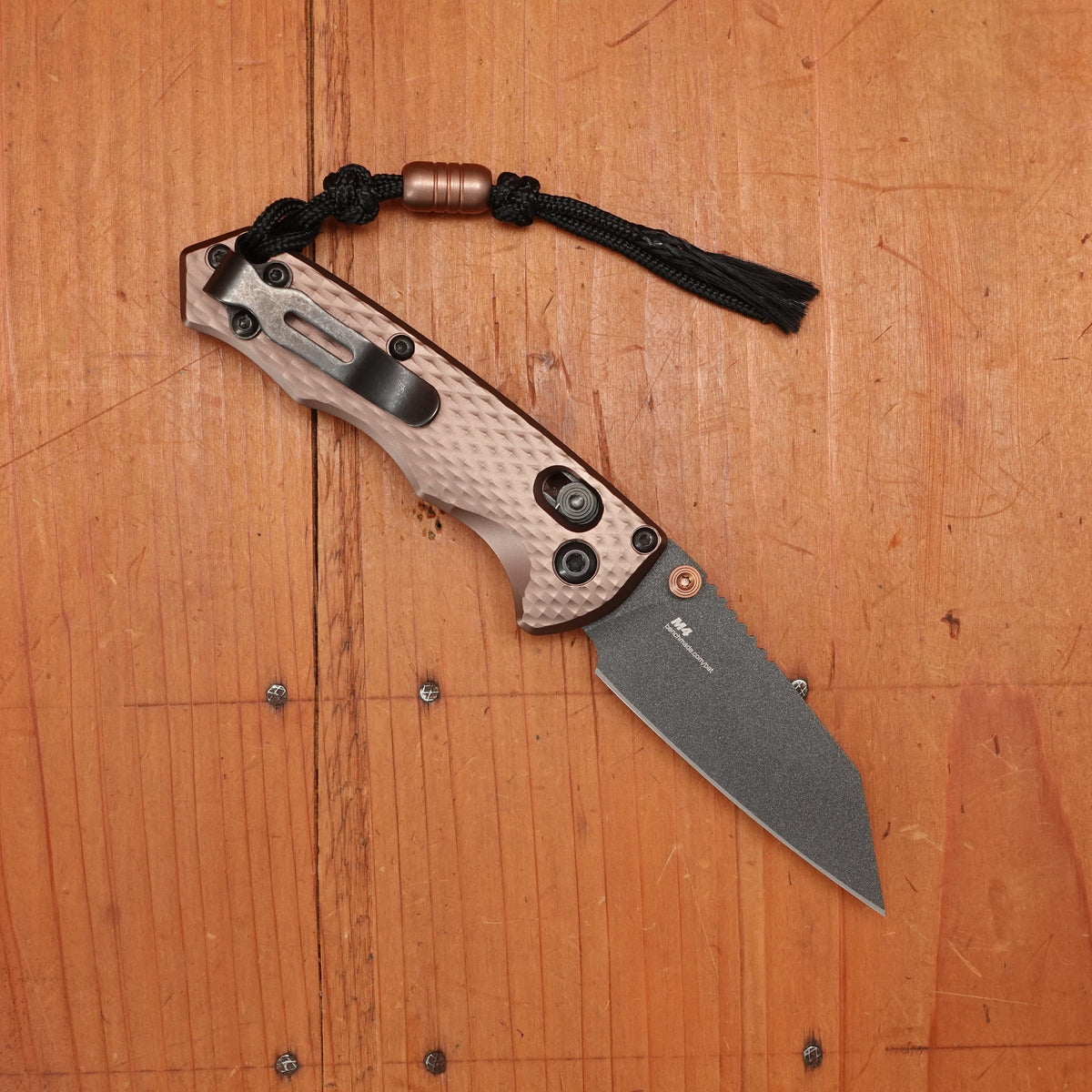 Benchmade 290BK-1 Full Immunity Wharncliffe CPM-M4 AXIS Lock Burnt Bronze Handle