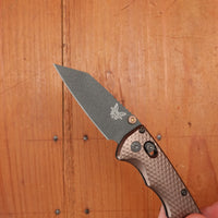 Benchmade 290BK-1 Full Immunity Wharncliffe CPM-M4 AXIS Lock Burnt Bronze Handle