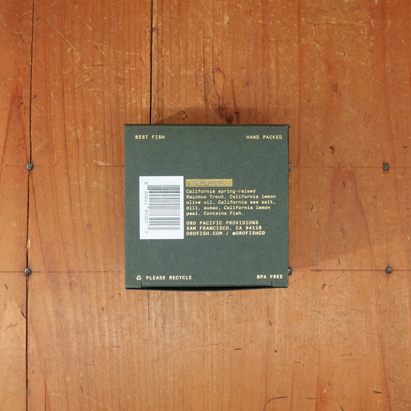 Oro Pacific Provisions - California Rainbow Trout with Dill & Sumac