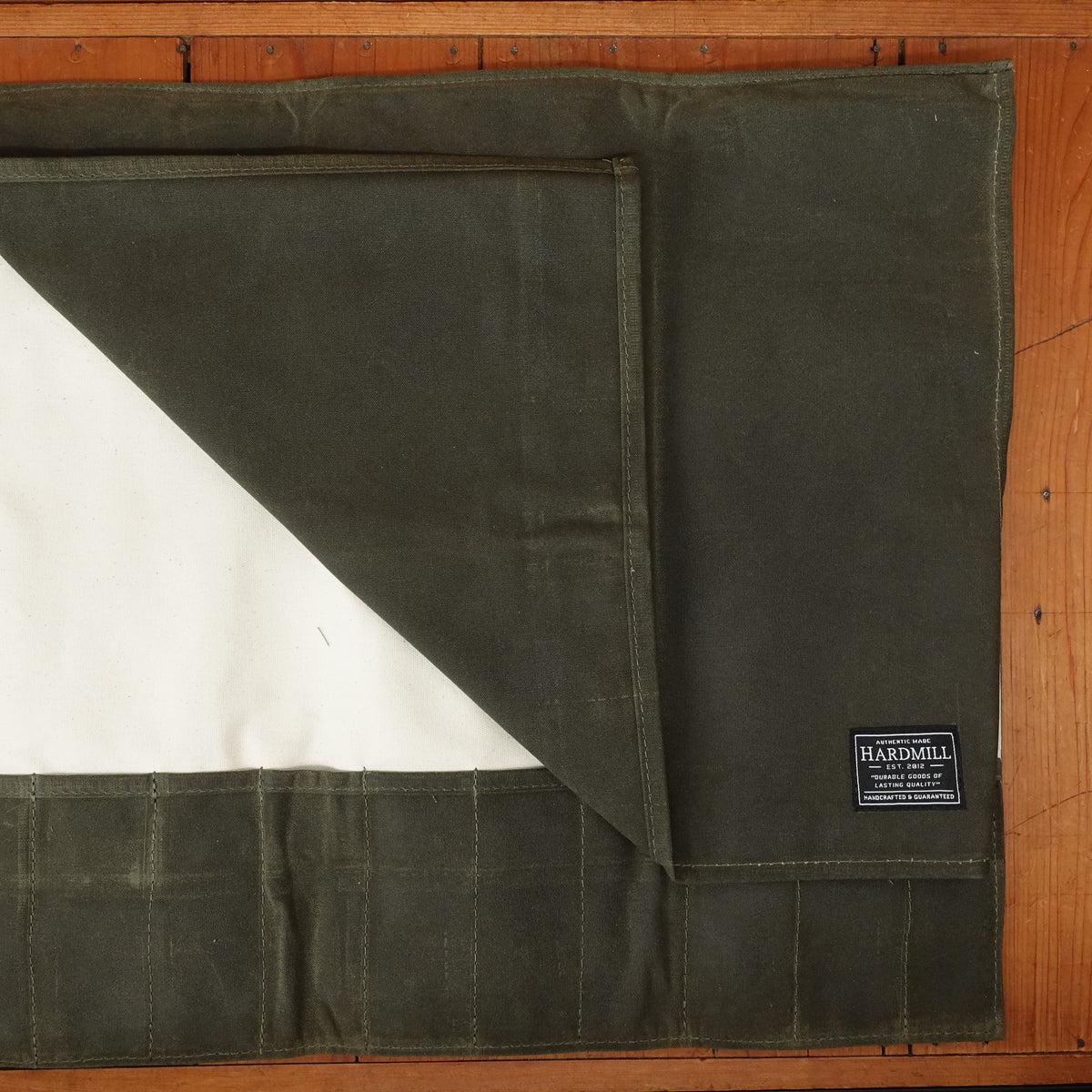 Hardmill Waxed Canvas Knife Roll