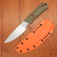 Benchmade 15600-01 Raghorn 4" Drop Point CPM-Cruwear Fixed Blade OD Green G10 Handle with Sheath