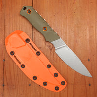 Benchmade 15600-01 Raghorn 4" Drop Point CPM-Cruwear Fixed Blade OD Green G10 Handle with Sheath