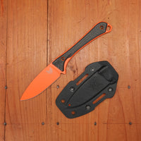 Benchmade 15201OR Altitude 3" Drop Point CPM-S90V Fixed Blade Orange Cerakote Carbon Fiber Handle with Sheath