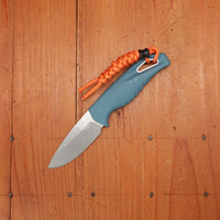 Benchmade 18050 Intersect 2.7" Drop Point CPM-Magnacut Fixed Blade Depth Blue Santoprene Handle with Sheath