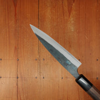 Tosa 135mm Petty Kurouchi Stainless Clad Aogami 1 Octagonal Red Sandalwood Pakka