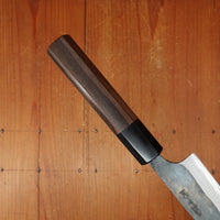 Tosa 135mm Petty Kurouchi Stainless Clad Aogami 1 Octagonal Red Sandalwood Pakka