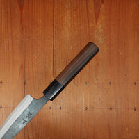 Tosa 135mm Petty Kurouchi Stainless Clad Aogami 1 Octagonal Red Sandalwood Pakka