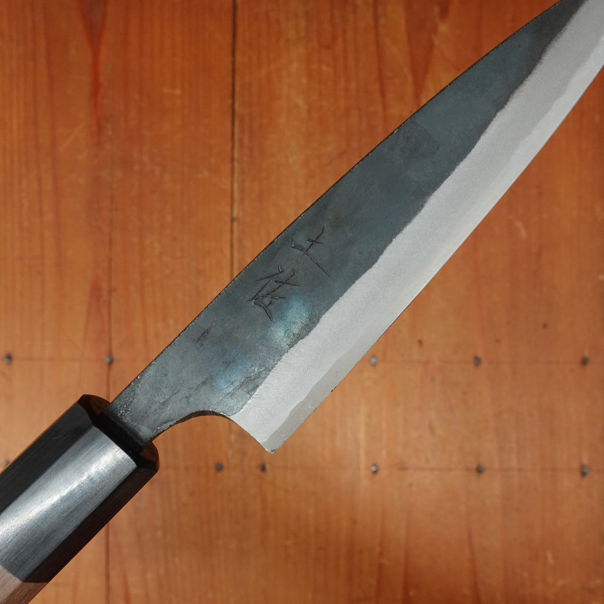 Tosa 135mm Petty Kurouchi Stainless Clad Aogami 1 Octagonal Red Sandalwood Pakka