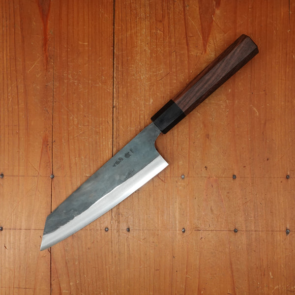 Tosa 165mm Bunka Kurouchi Stainless Clad Aogami 1 Octagonal Red Sandalwood Pakka