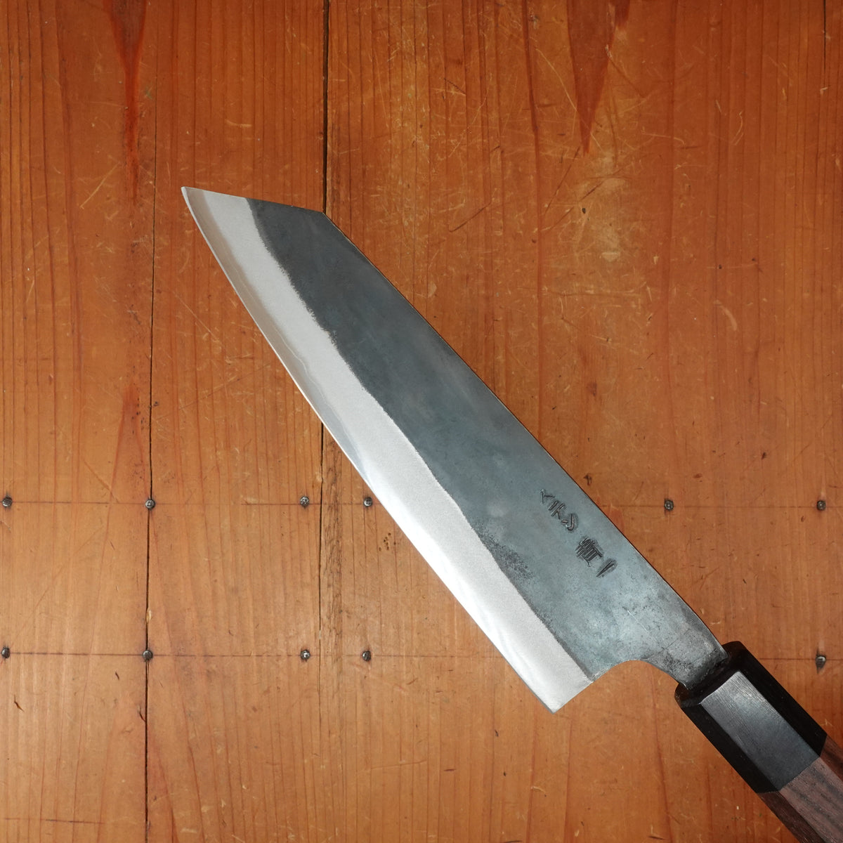 Tosa 165mm Bunka Kurouchi Stainless Clad Aogami 1 Octagonal Red Sandalwood Pakka