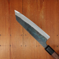 Tosa 165mm Bunka Kurouchi Stainless Clad Aogami 1 Octagonal Red Sandalwood Pakka