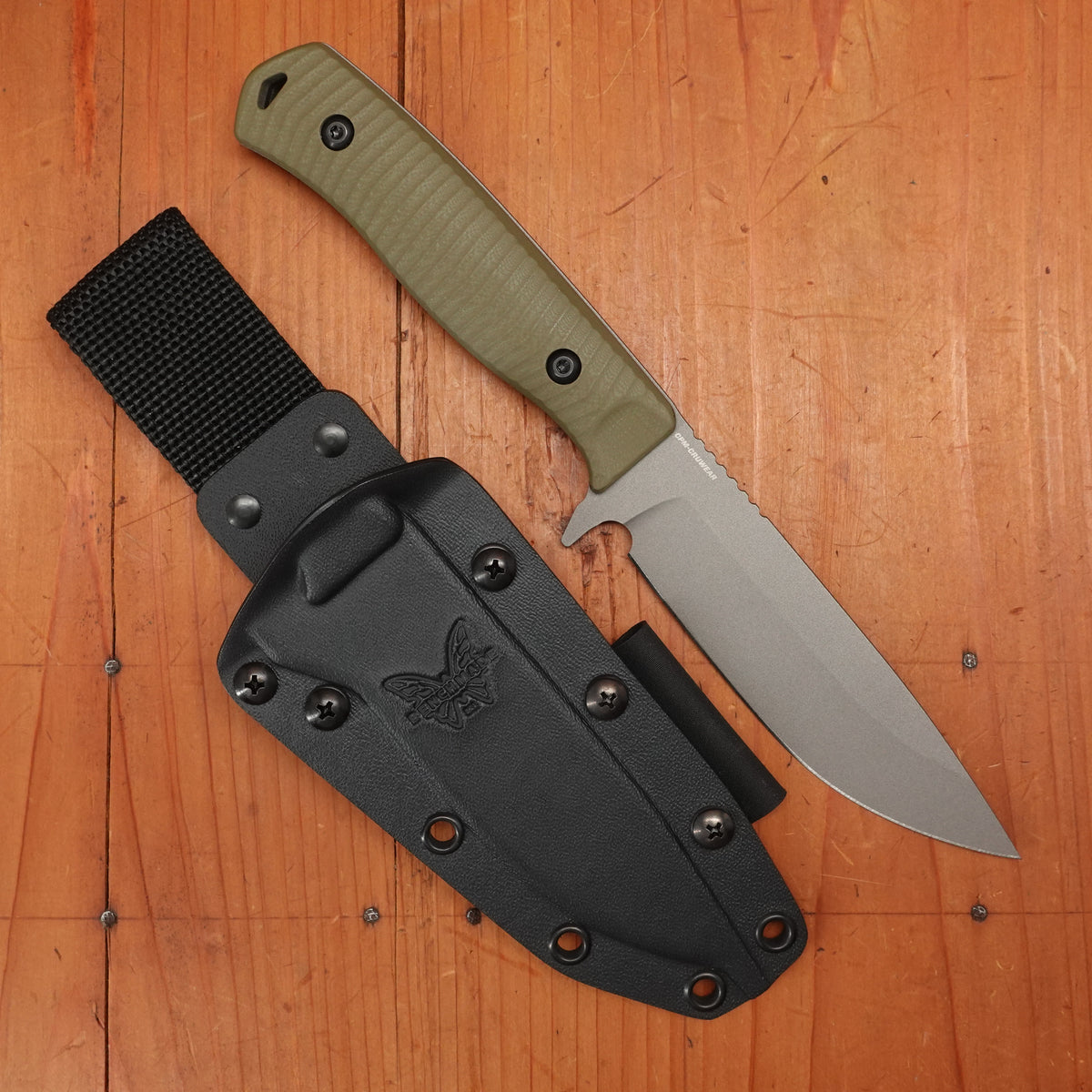 Benchmade 539GY Anonimus 5" Drop Point CPM-Cruwear Fixed Blade OD Green G10 Handle with Sheath