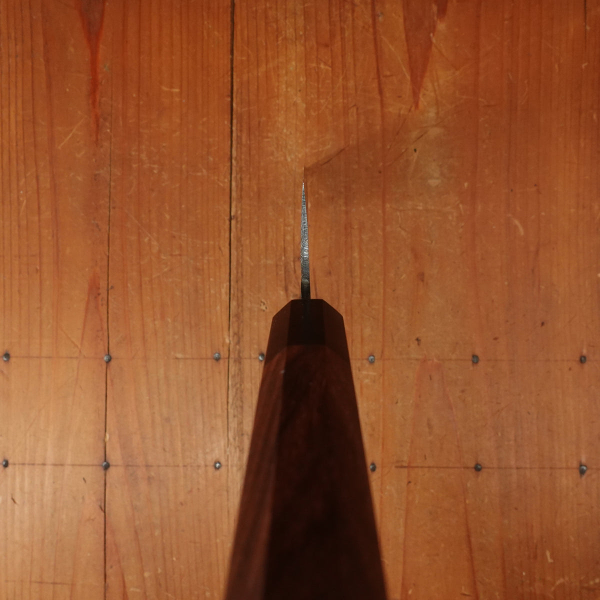 Tosa 165mm Bunka Kurouchi Stainless Clad Aogami 1 Octagonal Red Sandalwood Pakka