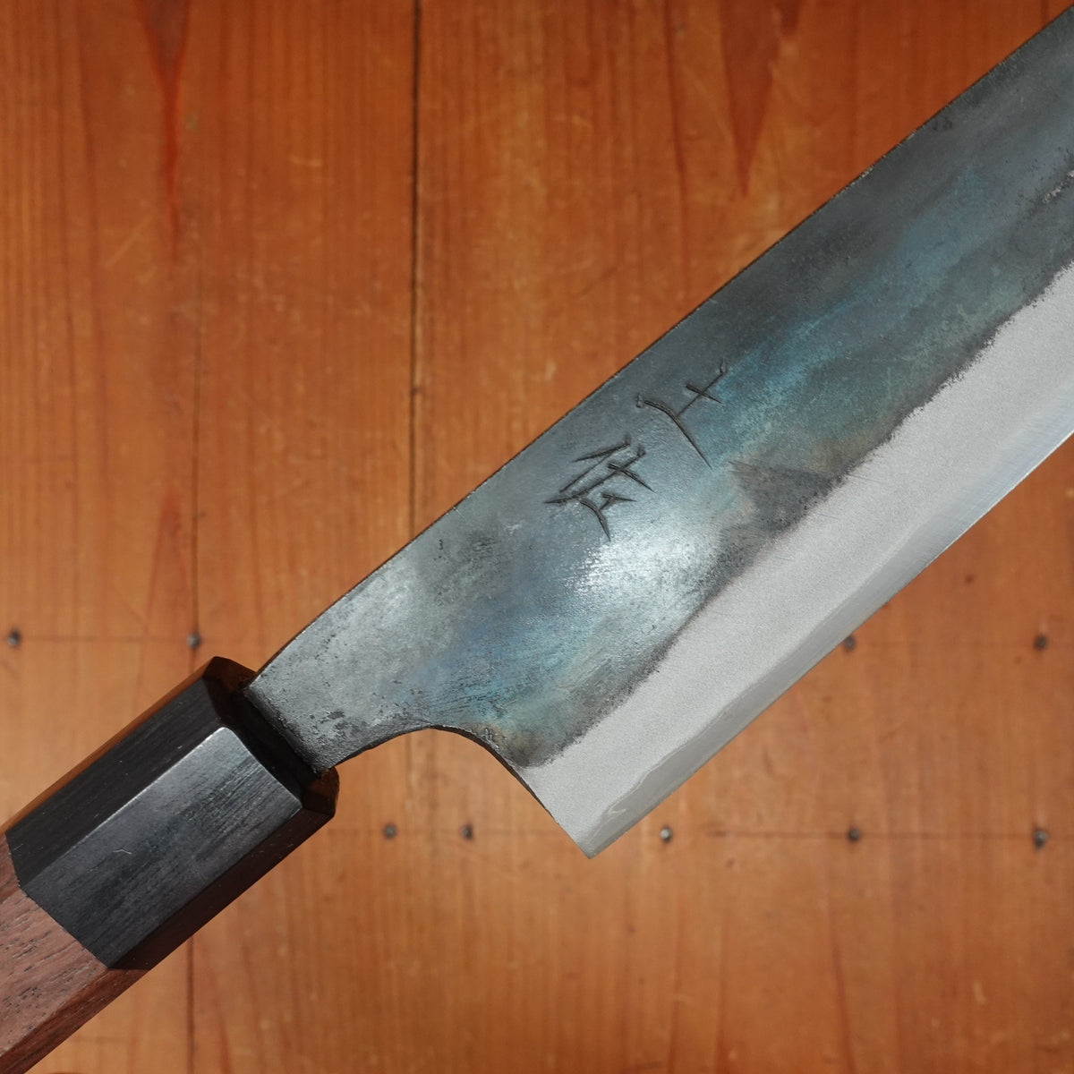Tosa 165mm Bunka Kurouchi Stainless Clad Aogami 1 Octagonal Red Sandalwood Pakka