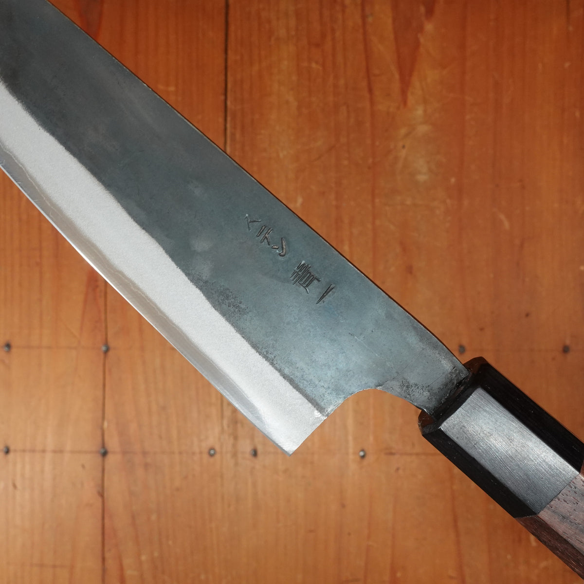 Tosa 165mm Bunka Kurouchi Stainless Clad Aogami 1 Octagonal Red Sandalwood Pakka