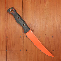 Benchmade 15500OR-2 Meatcrafter 6" Trailing Point CPM-S45VN Fixed Blade Carbon Fiber Handle with Sheath