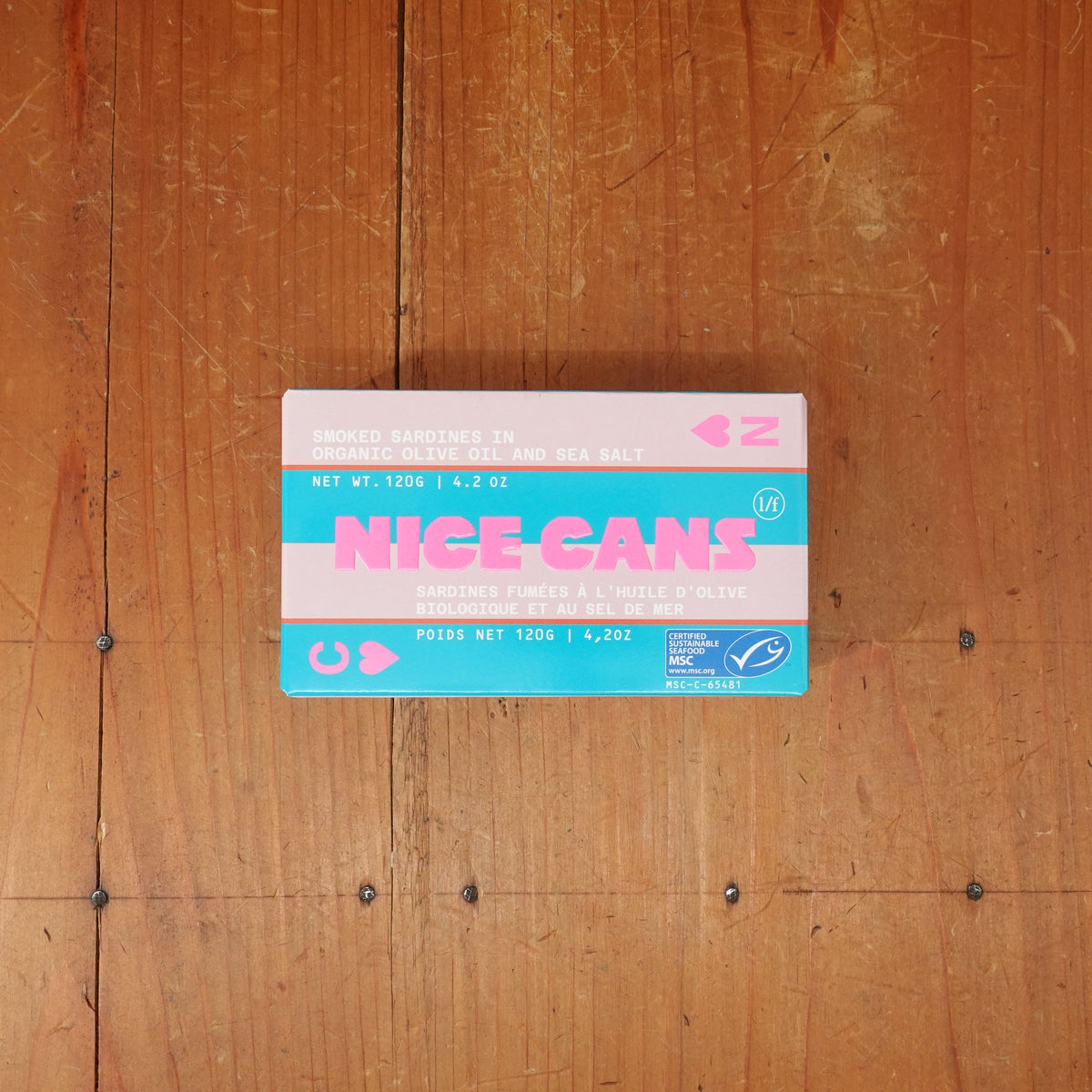Nice Cans Smoked Sardines in Organic Olive Oil and Sea Salt - 120g