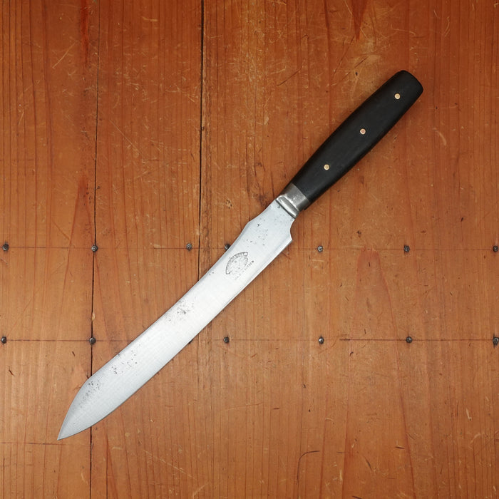 Jernbolaget California Carver Style Slicer Carbon Steel Ebony Eskilstuna Sweden ~1890s-1920s
