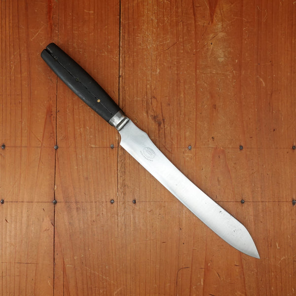 Jernbolaget California Carver Style Slicer Carbon Steel Ebony Eskilstuna Sweden ~1890s-1920s