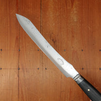 Jernbolaget California Carver Style Slicer Carbon Steel Ebony Eskilstuna Sweden ~1890s-1920s