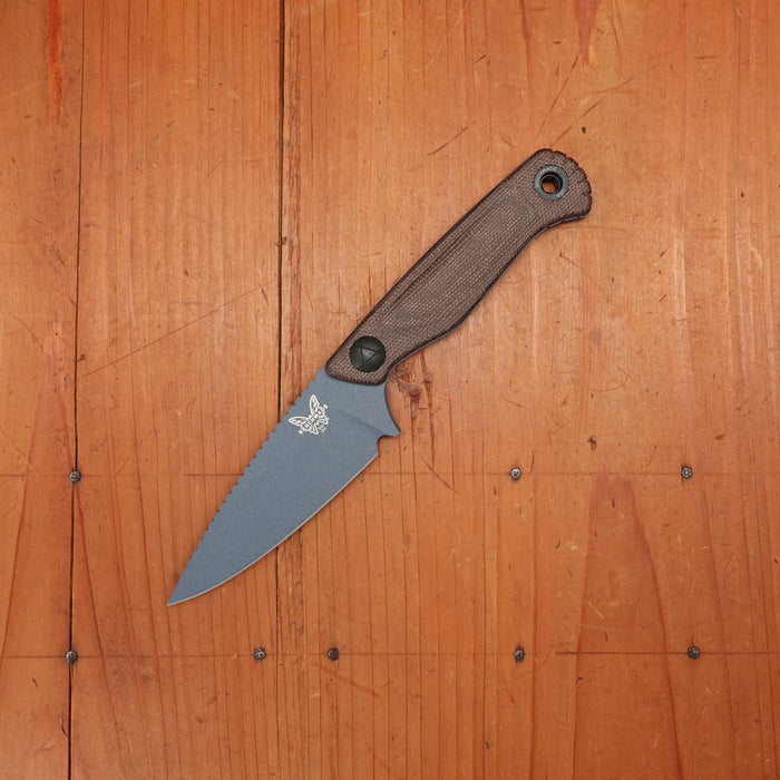 Benchmade 203BT-01 Dacian Spear Point CPM-Magnacut Brown Canvas Micarta Handle