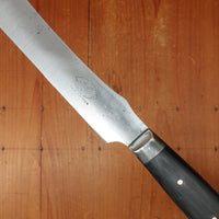 Jernbolaget California Carver Style Slicer Carbon Steel Ebony Eskilstuna Sweden ~1890s-1920s