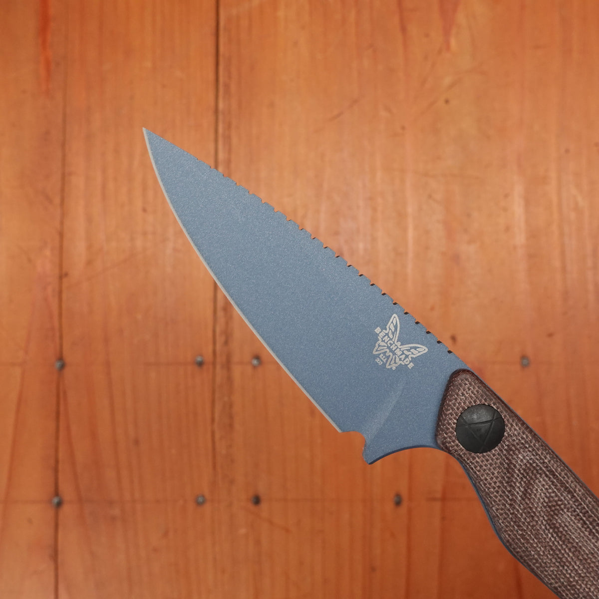 Benchmade 203BT-01 Dacian Spear Point CPM-Magnacut Brown Canvas Micarta Handle