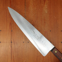 Clyde Cutlery Co 10" Carbon Steel Chef Knife US 1966 Rosewood Handle Clyde Ohio 1966