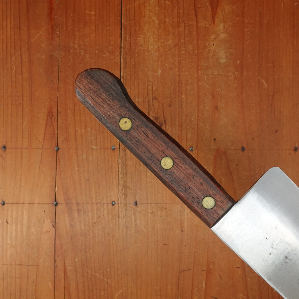 Clyde Cutlery Co 10" Carbon Steel Chef Knife US 1966 Rosewood Handle Clyde Ohio 1966