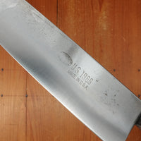 Clyde Cutlery Co 10" Carbon Steel Chef Knife US 1966 Rosewood Handle Clyde Ohio 1966