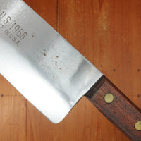 Clyde Cutlery Co 10" Carbon Steel Chef Knife US 1966 Rosewood Handle Clyde Ohio 1966
