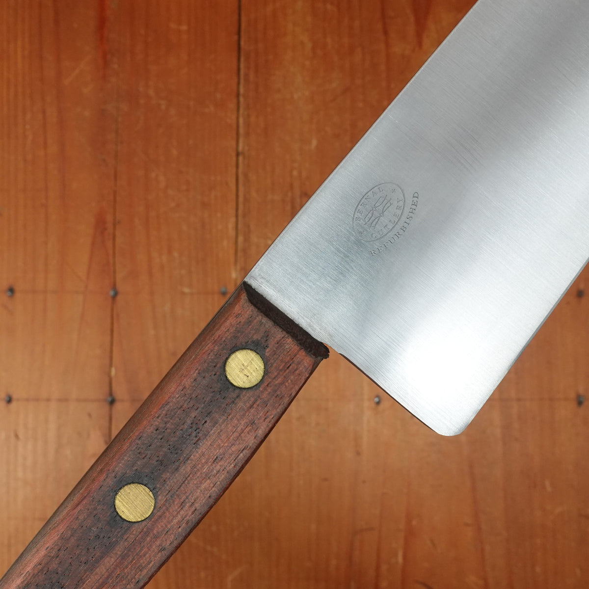 Clyde Cutlery Co 10" Carbon Steel Chef Knife US 1966 Rosewood Handle Clyde Ohio 1966