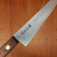 Honke-Kaneso 180mm Kanto Gyuto Carbon Steel Tropical hard wood 1/2 Rosette Rivets Japan 1960s-70s?