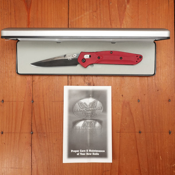 Vintage Benchmade 941BC1RED Drop Point 154CM AXIS Lock Red Anodized Aluminum Handle - 2002 Limited Edition 062/500